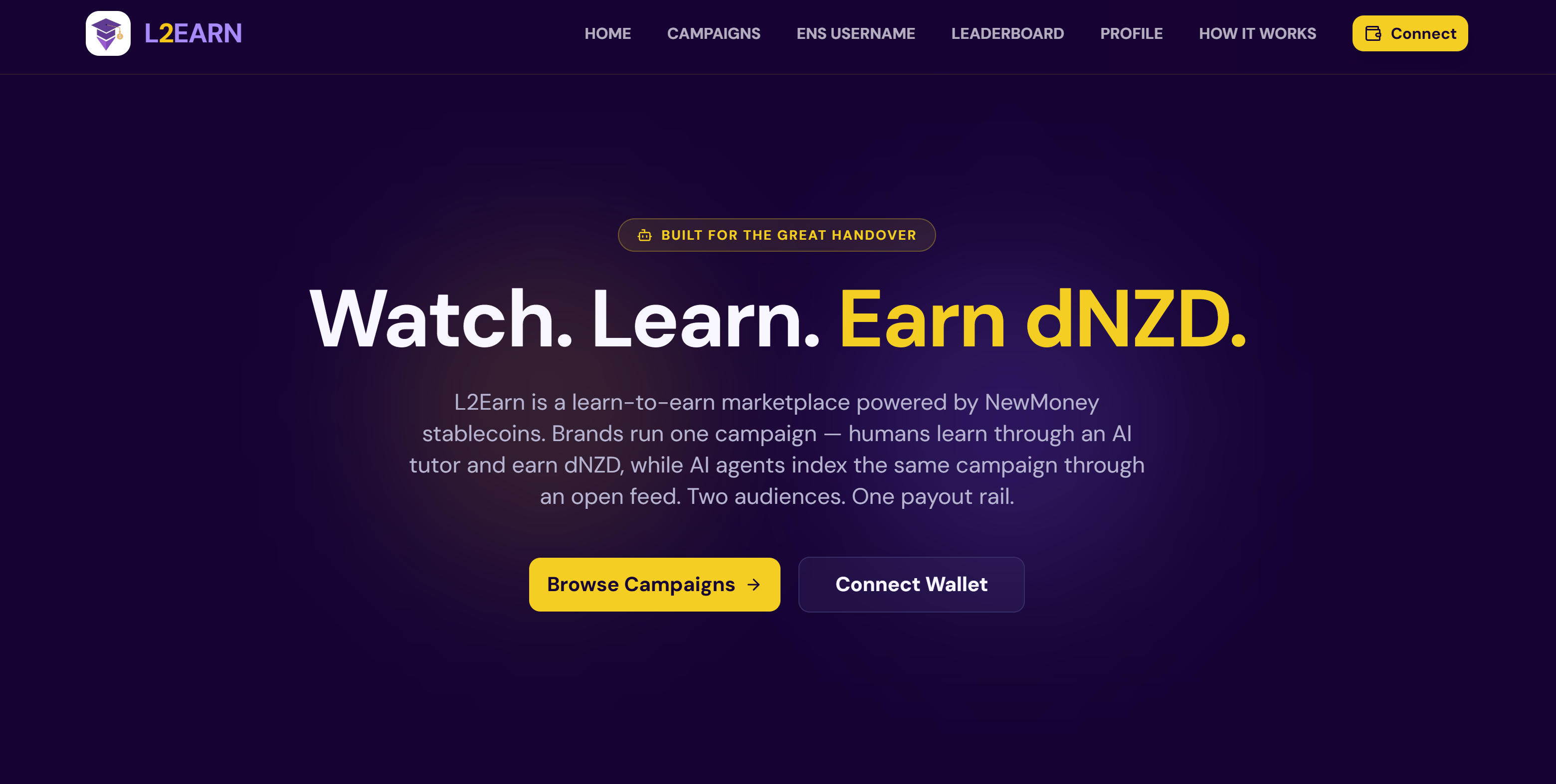 L2Earn project screenshot