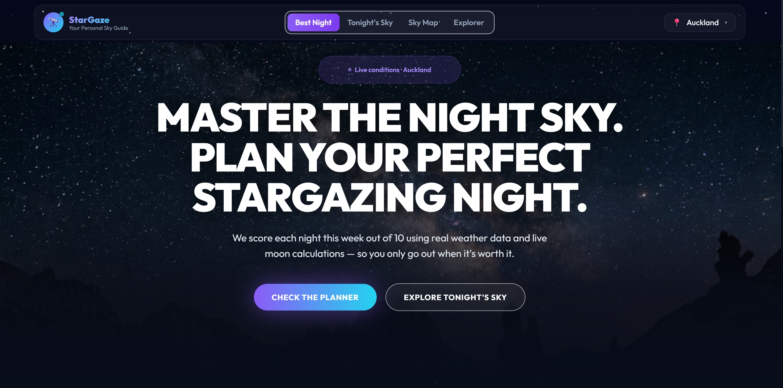 StarGaze project screenshot